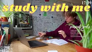 8-HOUR study with me 📚☔️ rain sounds &  pomodoro timer 60 & 10
