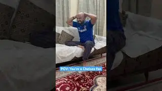 Chelsea fans while watching their team play. Share will all the Chelsea fans. 🔵 🦁 