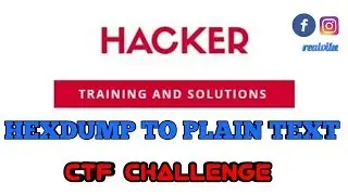 Hexdump To Plain Text | Stego Challenge - CTF