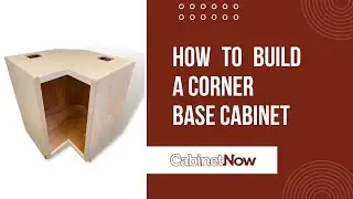 DIY Corner Cabinet Box | How to Build a Corner Base Cabinet