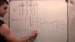 Определитель матрицы 4х4.Линейная алгебра. Студент. Ч 3.