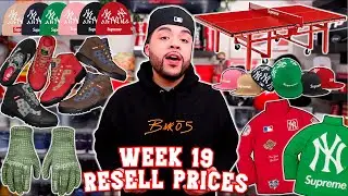 SUPREME FW21 WEEK 19 RETAIL Vs. RESELL PRICES | Yankees, Tennis Table & More!