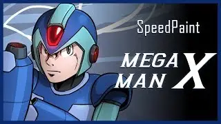 X - Mega Man X [SpeedPaint]