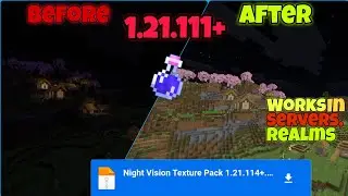 Night Vision Pack for Minecraft 1.21.114 🔥|Servers - Realms Working | MCPE Resource Pack |