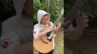 Marcin plays "Tadow" by FKJ in his backyard (clip)
