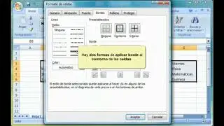 Aplicar un borde a un grupo de celdas  EXCEL 2010