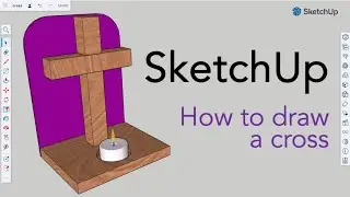 SketchUp Tutorial - Draw a Cross