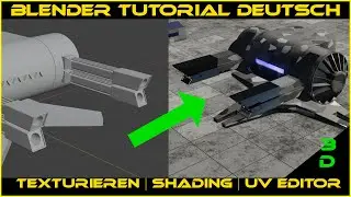 Blender 2.9 Tutorial Textur und Material Shader Deutsch Tipps und Tricks UV Editor.