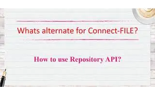 88. What is Alternative for Connect-File in Pega? || Repository API