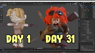 I try to learn 3d modeling in Blender for a month