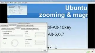 Ubuntu Basics MAGNIFY & ZOOM with V4L2 webcam in VLC