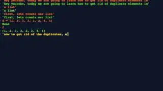 Python remove all duplicate values from a list