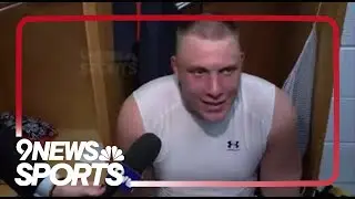 Garett Bolles is in a happier mood after the Broncos' win over the Bears