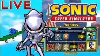 Fast Pass Season 4 & Unlocking Chrome Metal Sonic Again - Sonic Speed Simulator Live
