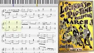 Lucinda's Ragtime Reception by John Hill (1901, Ragtime piano)