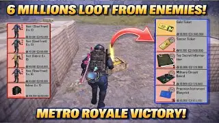 Enemies Dropped 6 Million Worth Loot! 10 Kills Metro Royale PUBG