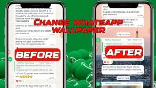 How to Change WhatsApp Home Screen Wallpaper | Easy Tutorial