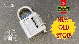 New Old Stock combination padlock decoded 🔒 BURG No̱ 44/40 mm