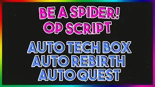 Roblox NEW Be a Spider! Tycoon Script Exploit GUI (Pastebin 2022)