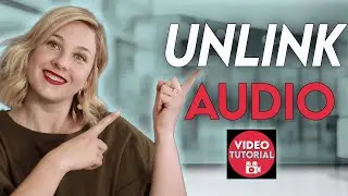 How to UNLINK AUDIO in Premiere Pro (VIDEO EDITING TIPS)