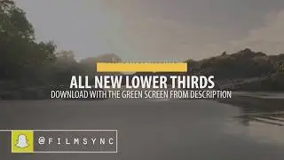 Social Media Lower Thirds Package | GREEN SCREEN | FREE DOWNLOAD