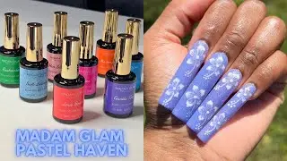 HIBISCUS FLOWER NAILS | Madam Glam Pastel Haven
