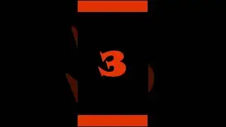 10 Second Orange Red Countdown Timer #shorts