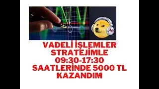 FUTURES VADELİ İŞLEMLERDE 8 SAATE 5000 TL KAZANÇ!!! (3 dakikalık Long-Short Analizi)