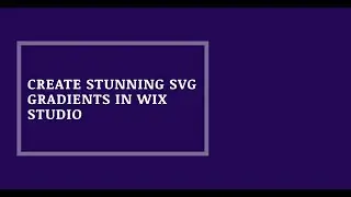 Create Stunning SVG Gradients in Wix Studio