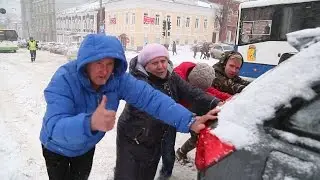 Вятка зимой (снегопад в Кирове 20 апреля 2017 г.)