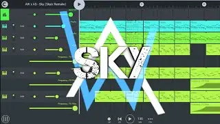 Alan Walker & Alex Skrindo - Sky | FL Studio Mobile Remake + Free FLM
