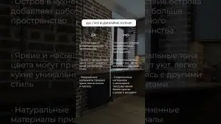 ДА / НО В ДИЗАЙНЕ КУХНИ