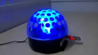 SD Kart ve USB Girişli LED Işıklı Kristal Yarım Küre Kumandalı