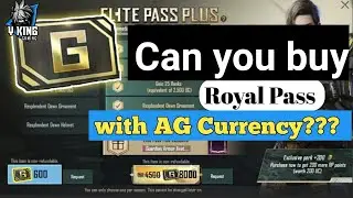 CAN WE BUY ROYAL PASS FROM AG CURRENCY IN PUBG MOBILE | HOW TO USE AG CURRENCY IN PUBG MOBILE