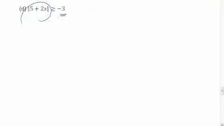 1.4 (6 of 6) Absolute Value Linear Inequalities, con't