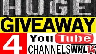 HUGE NHL 14 HUT GIVEAWAY WITH 4 YOUTUBER'S OVER 500K WORTH OF PRIZES!!!