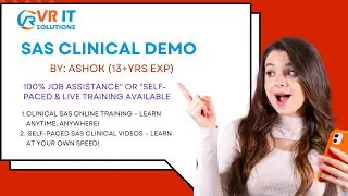 Clinical SAS Demo Session | Learn Clinical SAS from Scratch | Latest | VR IT SOLUTIONS