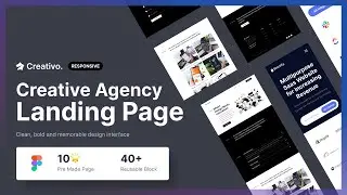 Creative Agency Landing Page Figma Template