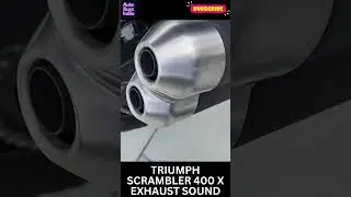 Triumph Scrambler 400 X Exhaust Sound #shorts #triumph #scrambler400x #400x #exhaust #exhaustsound