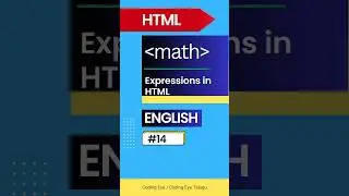 math tag in HTML | Learn HTML #14 | HTML Tutorials | HTML full course | HTML | math tag | HTML 5 #yt