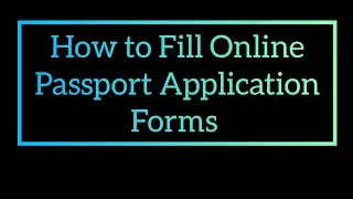 How to Fill Online Passport Application Forms @WODEMAYA #passport #diy    @TV3Ghana
