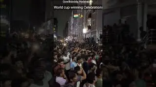 World cup winning celebrations Gowllidoddy Hyderabad #worldcup #t20worldcup #viratkohli #rohitsharma