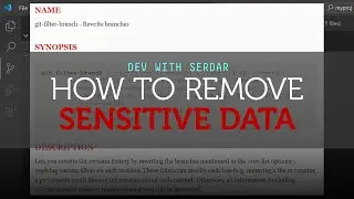 How to remove sensitive data from repositories | Git Disasters
