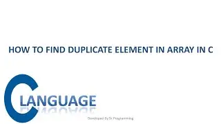 find duplicate elements in array in c || print duplicate elements in array in c in hindi