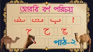 Arbi Bornomala | আরবি বর্ণমালা | Arbi Horof Lekha | আলিফ বা তা ছা | Alif ba ta for kids | পাঠ -০২