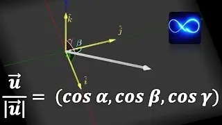 36. Angles and cosine directors. WITH GRAPHICS | vector calculus