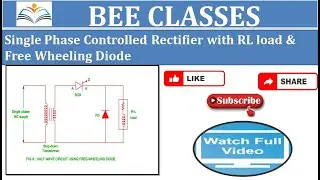 Single Phase half wave Controlled Rectifier with RL load with FD