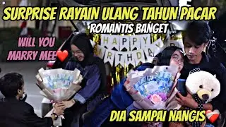 SURPRISE KASIH KEJUTAN DIHARI ULANG TAHUN PACAR ! DIA SAMPAI NANGIS ! SUMPAH ROMANTIS BANGET
