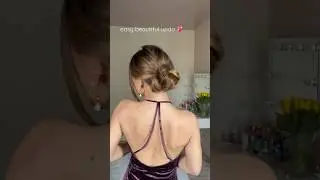 Easy Updo for prom, wedding guest 
