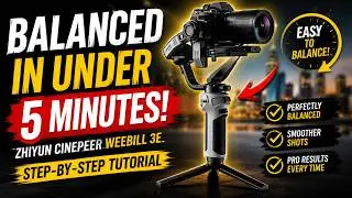 How to Balance 𝐙𝐇𝐈𝐘𝐔𝐍 𝐂𝐢𝐧𝐞𝐩𝐞𝐞𝐫 𝐖𝐞𝐞𝐛𝐢𝐥𝐥 𝟑𝐄 𝐆𝐈𝐌𝐁𝐀𝐋 | Set-up for Super Smooth Video